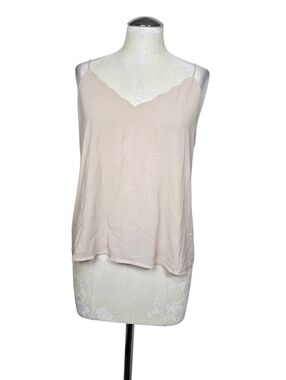 Norah Scalloped Tank Top M Criss Cross Back